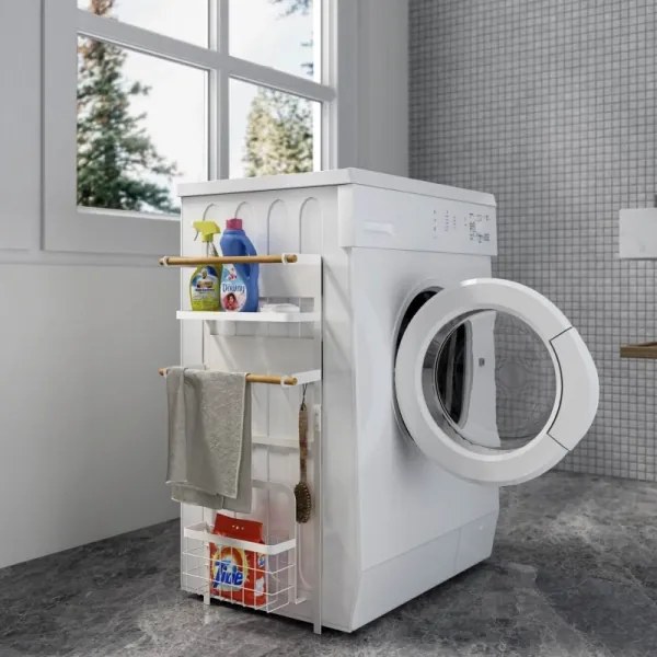 MK FLORIA MKF-21MG02W - Mágneses rendszerező 67,5x31 cm fehér