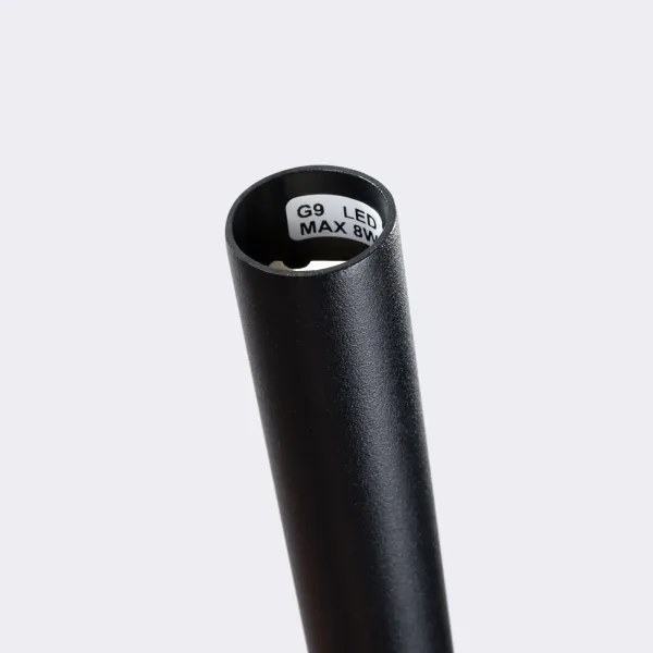 Sollux SL.1462 - Csillár zsinóron BLISS 1xG9/8W/230V fekete