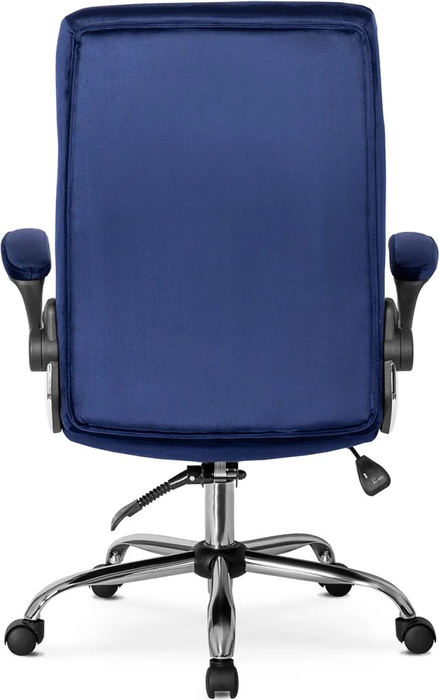 Forgószék sötétkék, bársony kárpittal. LONDON