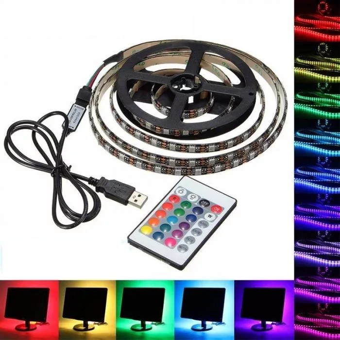 LED RGB szalag TV mögé - 5 m