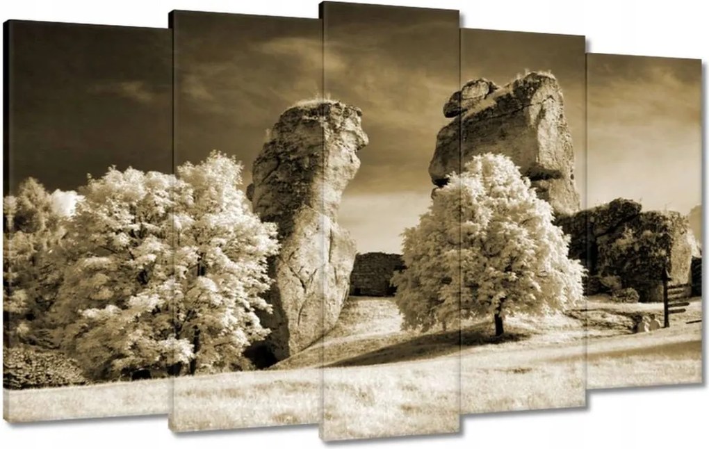 Vászonkép 100x60 Kastélykert