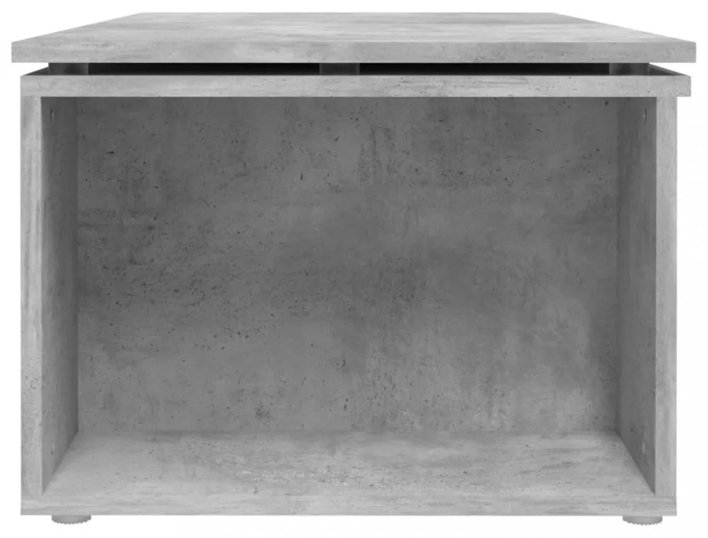 betonszürke szerelt fa dohányzóasztal 150 x 50 x 35 cm