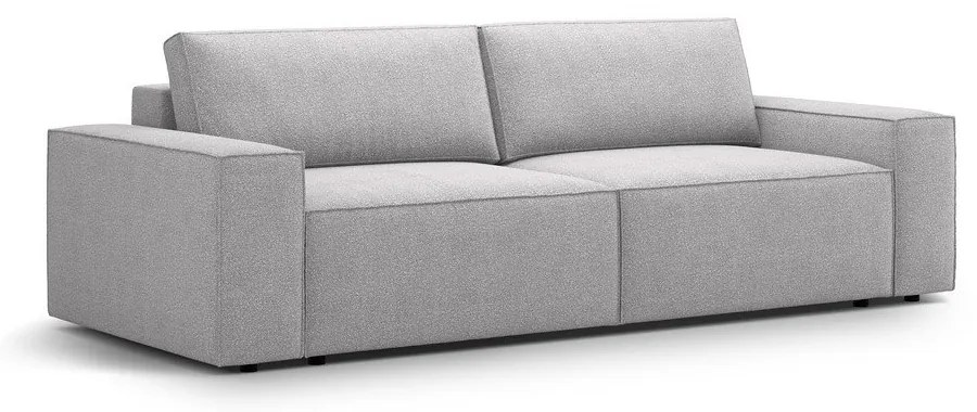 Világosszürke buklé kinyitható kanapé 247 cm Jodie – Micadoni Home