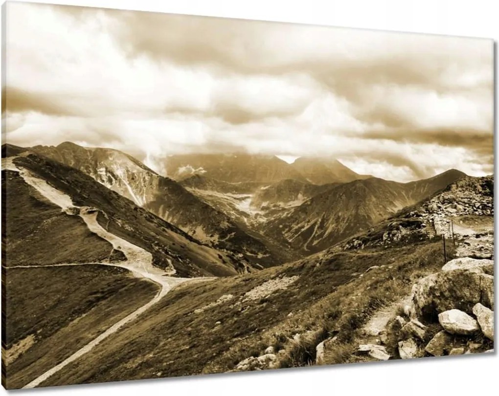 Képek 100x70 Tátra Lengyel hegyek Kilátás