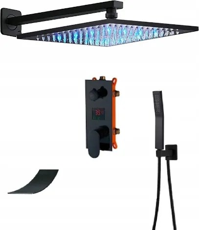 Süllyesztett Vízesés Szett Led Kijelző Matt