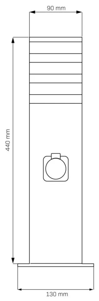 Polux TEKSAS 327970 Állólámpa 1x12W/E27 IP44