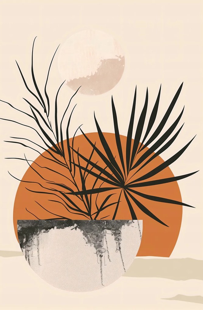 Poszter 53x81cm Pálmafás Nyugat