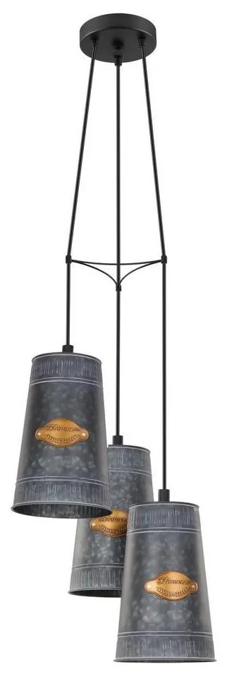 Eglo 43108 - Csillár zsinóron HONEYBOURNE 3xE27/60W/230V