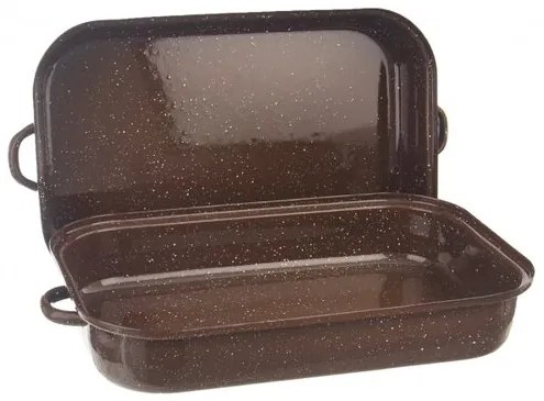 Orion BROWN zománcozott tepsi, 28,5 x 18,5 cm, S