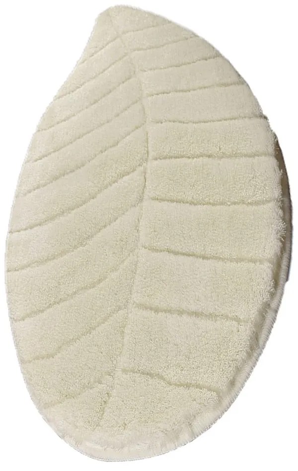Krémszínű fürdőszobai kilépő 60x100 cm Jungle Leaf – Foutastic