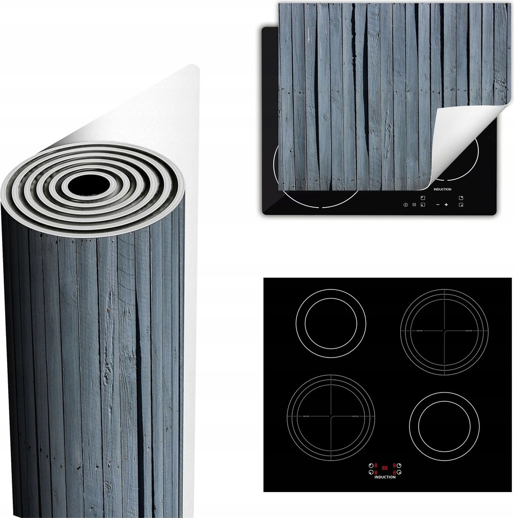 Tűzhelyvédő Szőnyeg Több Helyet Biztosít 60x52 szürke fa