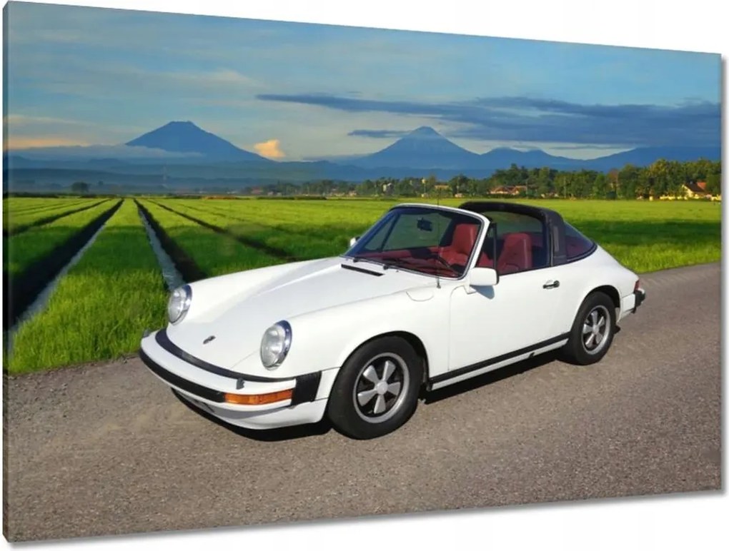 Vászonkép 120x80 Fehér Porsche