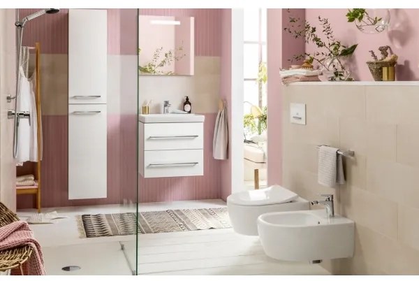 Villeroy & Boch 54050001 - Falra szerelhető bidé AVENTO kerámia/fehér