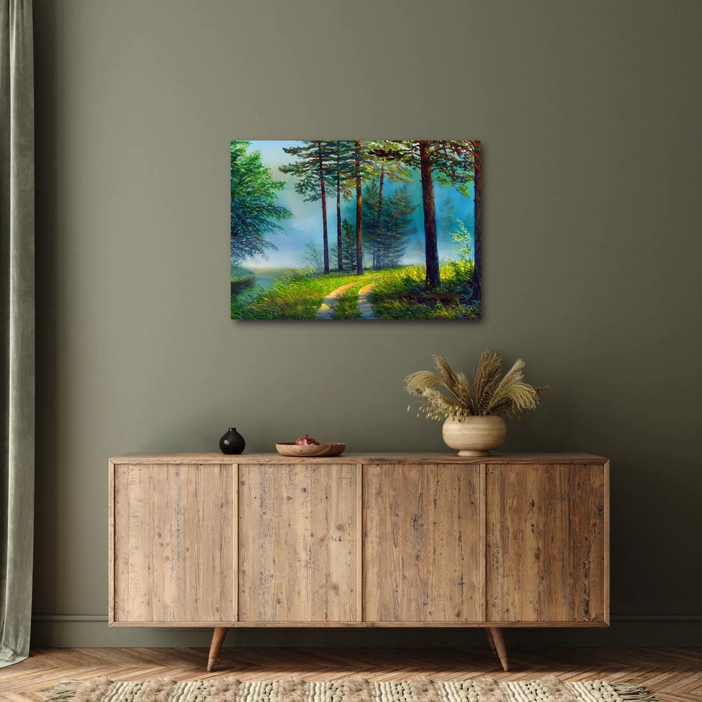 Kép - Olajfestmény tájkép (70x50 cm)