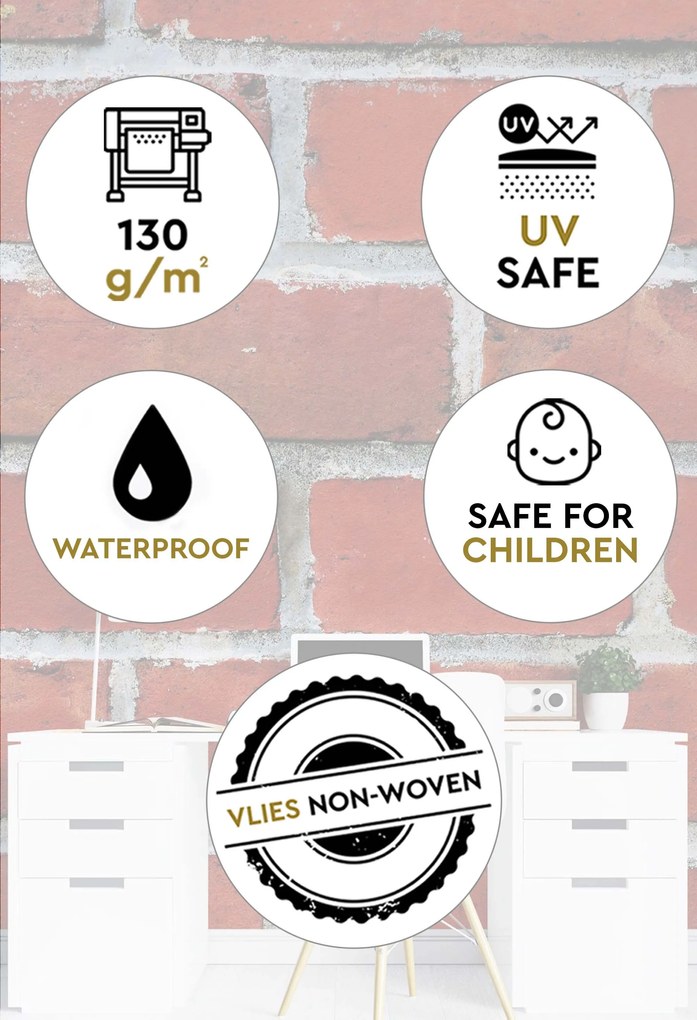 Gario Fotótapéta Vörös tégla közelkép Anyag: Vlies, Méret: 150 x 210 cm