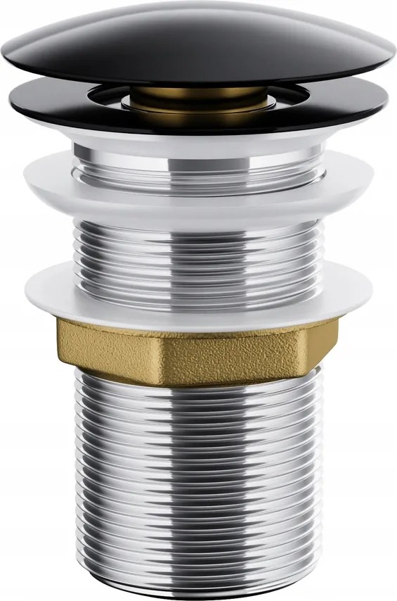 Mosdó dugó Corsan klikk csaptelep kerek fekete