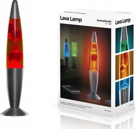 Dekorációs Lámpa Láva Magma 25W Éjszakai Piros