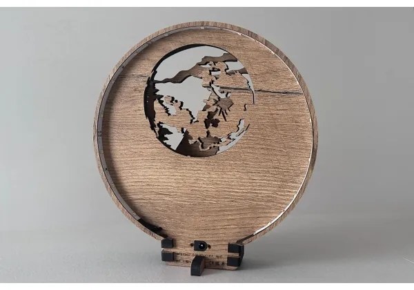 Li-Go 23574/DUB2 - LED dimmelhető asztali dekoráció LED/12W/230V 20x22 cm tölgy