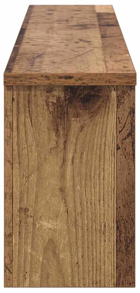 Fali Kabáthorog polcokkal Régi fa 100 x 16 x 26 cm Faanyag