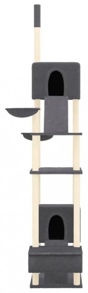 sötétszürke plafonig érő kaparófa 277-303 cm