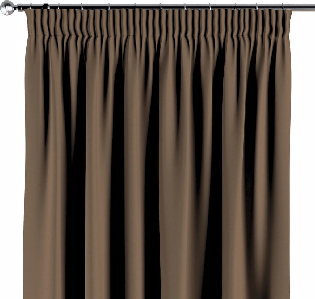 Függöny ráncoló szalaggal 1 db 130x245cm barna