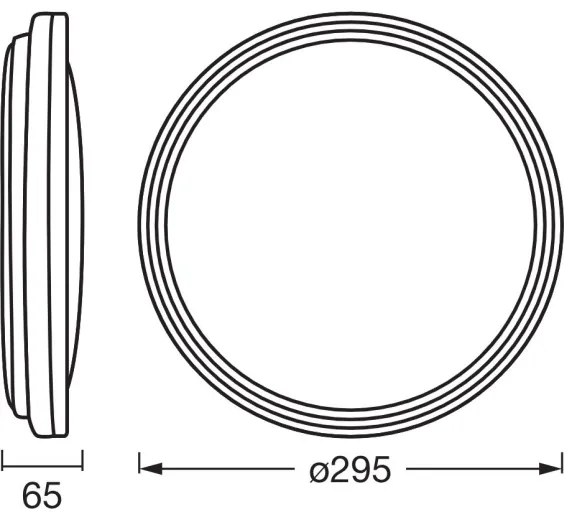 Ledvance - LED Mennyezeti lámpa ORBIS HELMAN LED/16W/230V átm. 29,5 cm ezüst