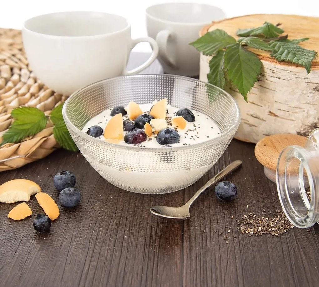 Orion Ema üvegtál, 12,5 cm, 6 db-os