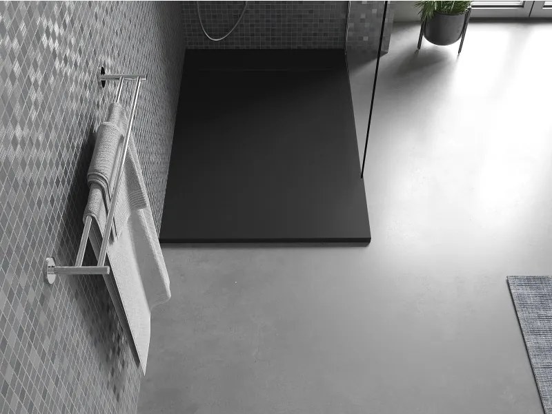 Mexen Otto téglalap alakú SMC zuhanytálca 100 x 90 cm, fekete - 4N709010