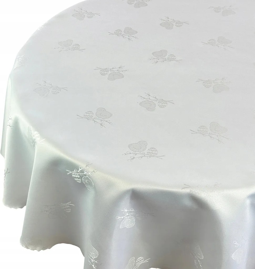 Abrosz Foltálló Húsvét Fehér Csirke Húsvéti tojás Kör átm. 140 cm