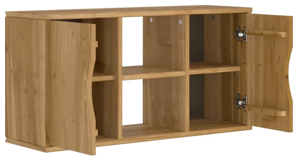 ODDA tömörfa fenyőfa TV szekrény 79x24x40 cm