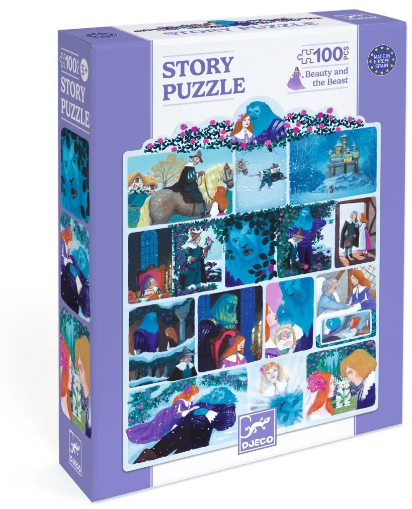 Mese puzzle - A szépség és a szörnyeteg, 100 db-os - Beauty and the Beast