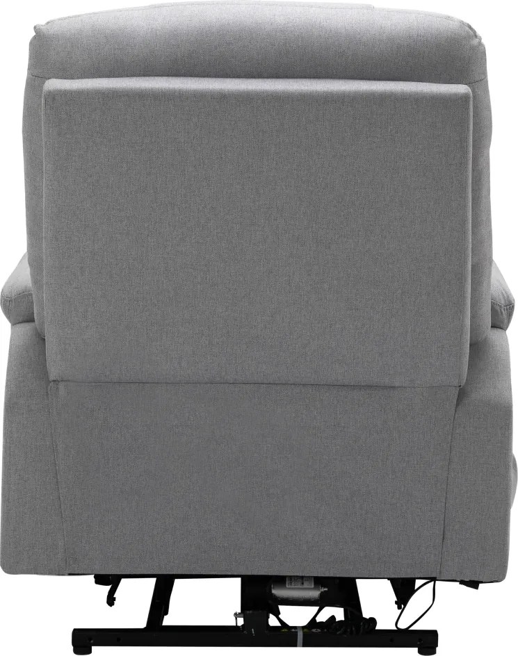 Állítható masszázs fotel, világosszürke, HUDSON