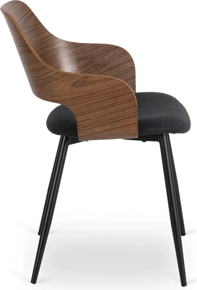 ORBI szék dió / fekete színben