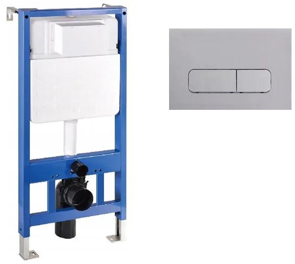 Mexen Fenix Slim beépíthető WC tartály + Fenix-02 króm nyomólap (60100-600201)