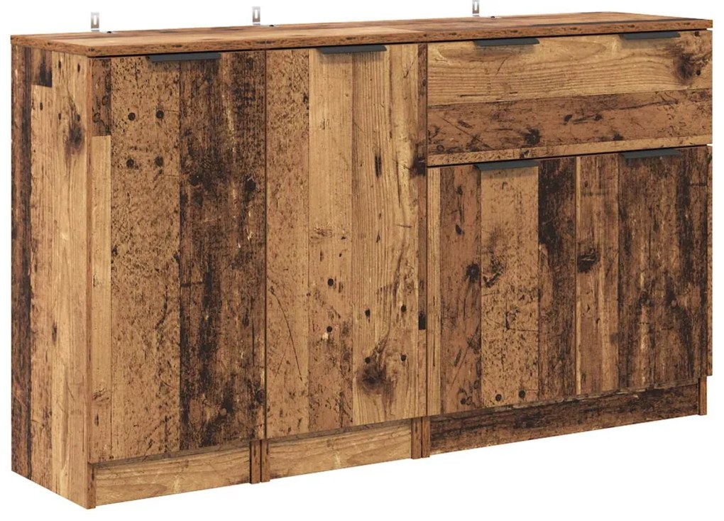 Széf fiókkal 3 pcs Öreg fa Faanyag