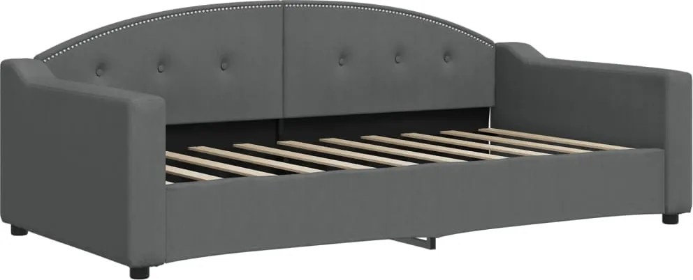 vidaXL sötétszürke szövet kanapéágy 90 x 190 cm