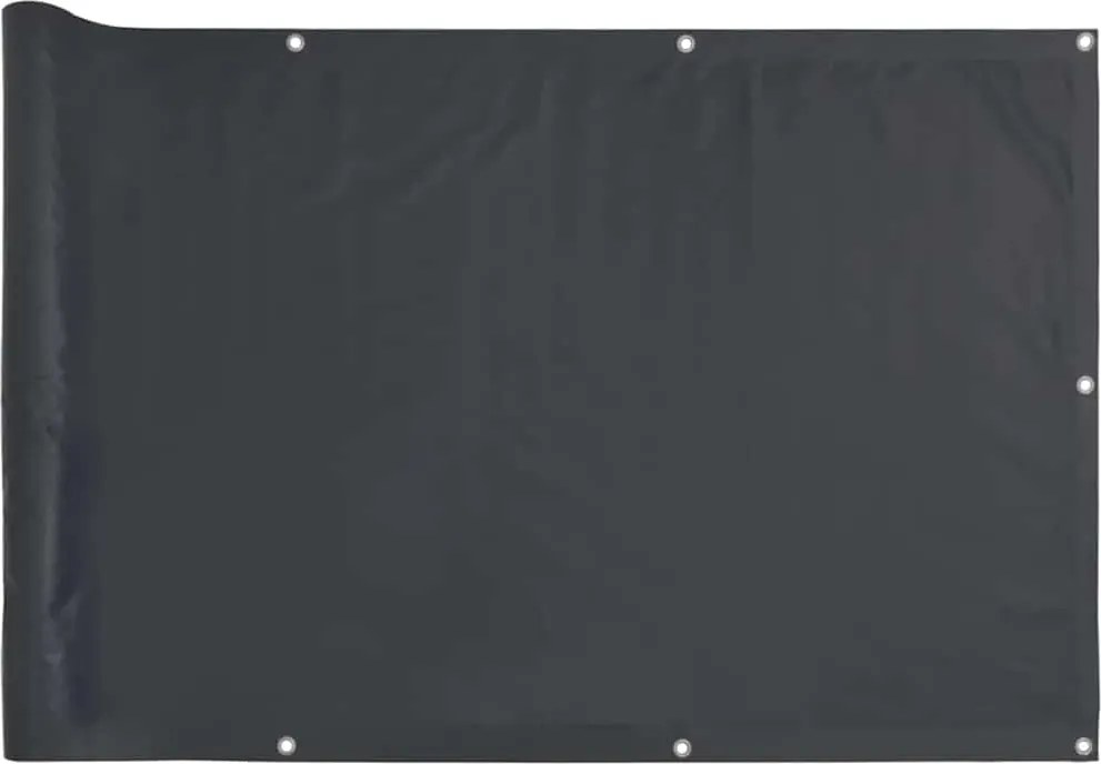 vidaXL antracitszürke PVC belátás elleni erkélyparaván 600 x 75 cm