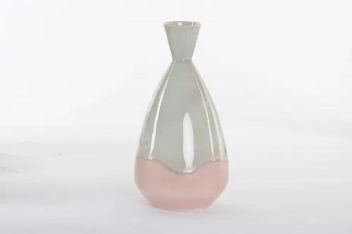 Kerámia kétszínű váza 16x28