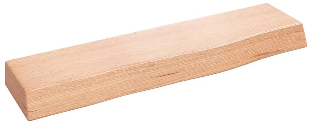 világosbarna kezelt tömör tölgyfa fali polc 40x10x4 cm