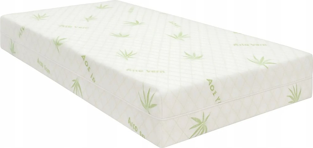 Aloe Verás matracvédő huzat 200x90 cm-es, cipzáras, egyedi méretre is