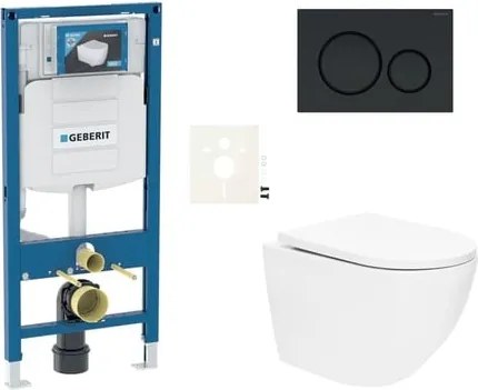 Fali WC szett Geberit könnyűszerkezetes falakba / falsík előtti + WC SAT SIKOGESTOR67S20BL