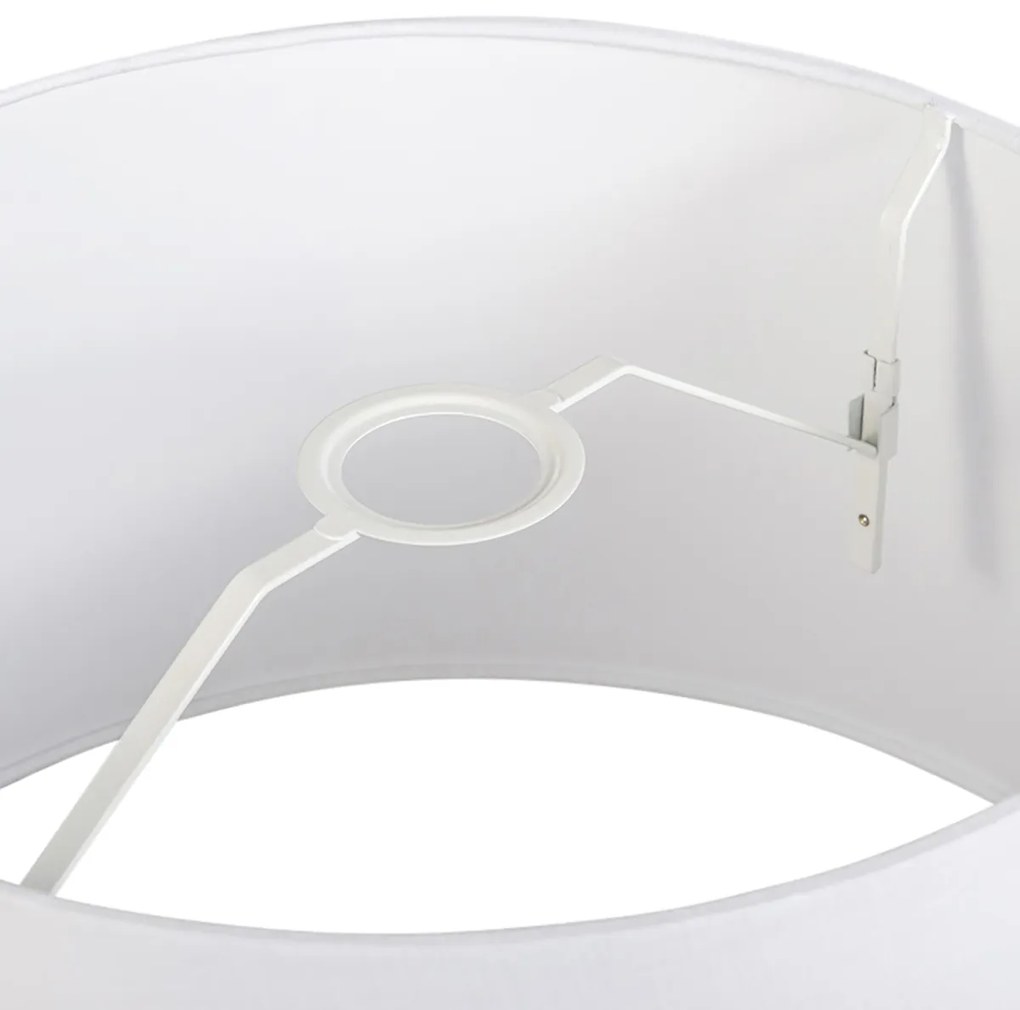 Lenvászon lámpabúra fehér 45 cm