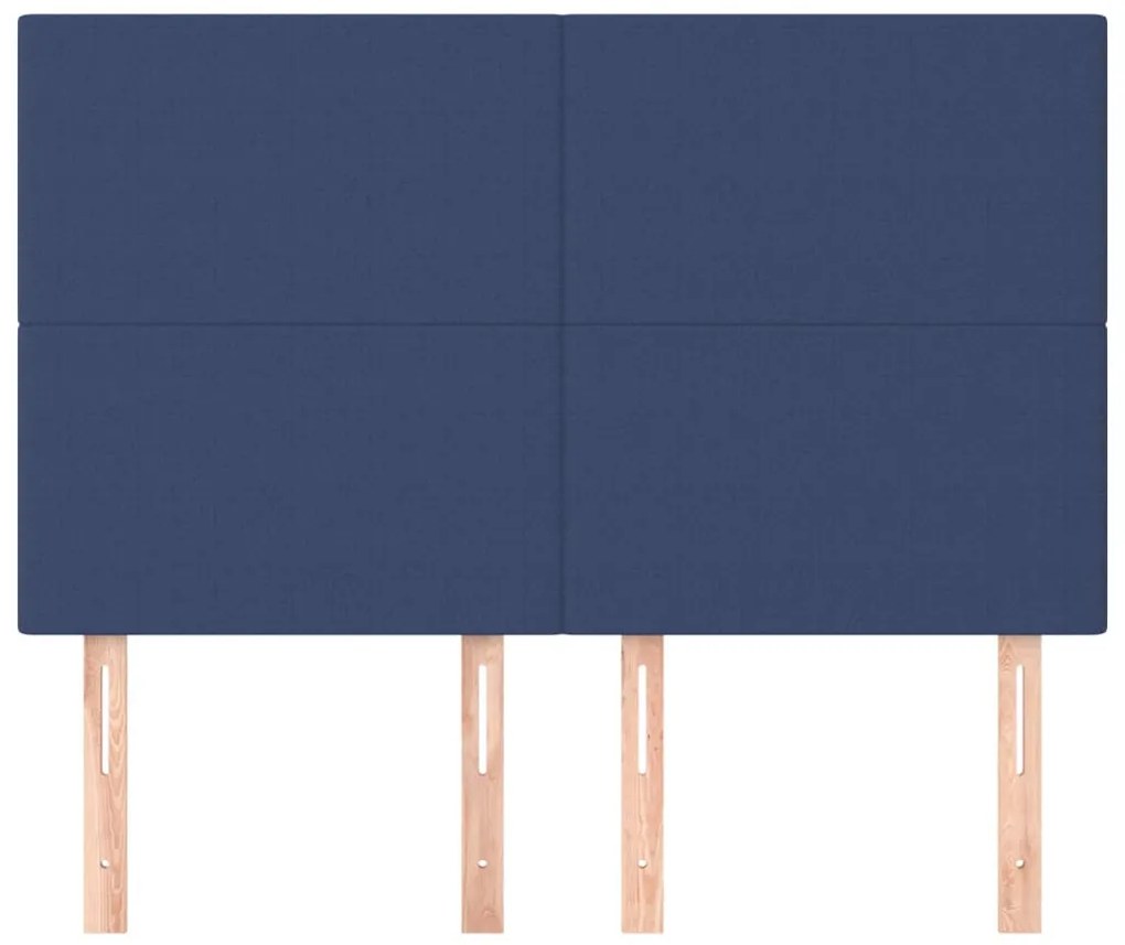 kék szövet fejtámla 144x5x118/128 cm