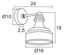 Argon 3796 - LED Fali lámpa TULUZA LED/5W/230V