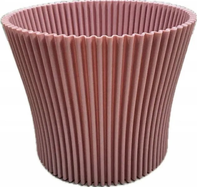 Műanyag kaspó rózsaszín Don-Plast 14,5 cm x 17 x 14,5 cm