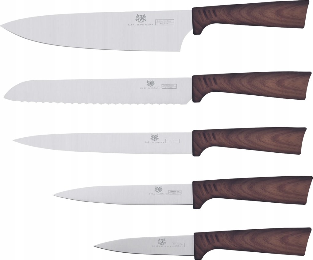 Konyhai Késkészlet Acél Kés Éles 5 Db-os Szett