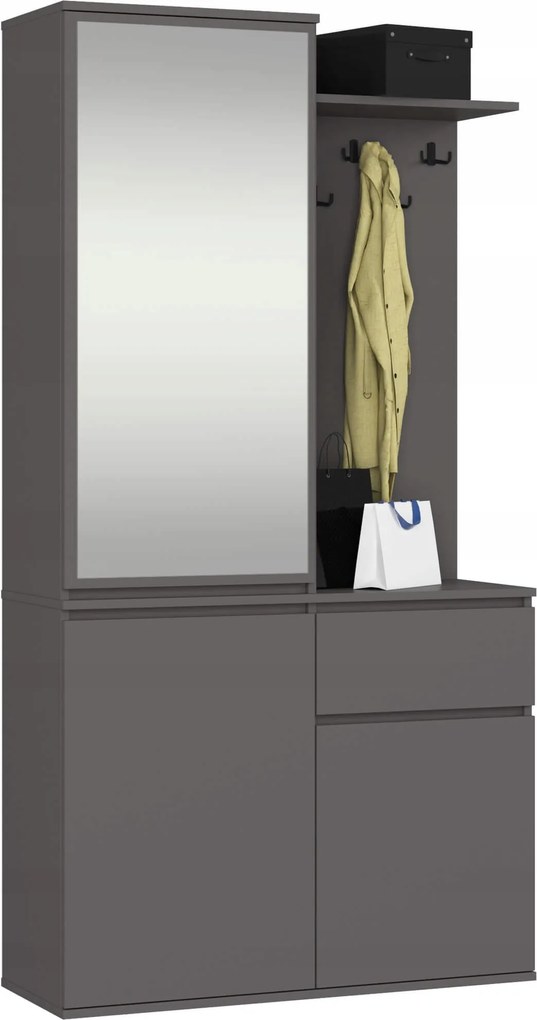 Előszoba Szett Entro Pk Grafit Szürke Akd