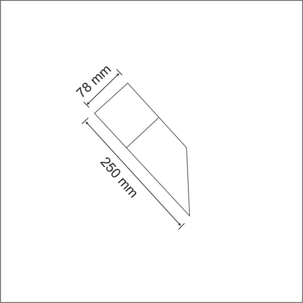 POLUX 307316 NEW YORK Modern Kültéri Fali Lámpa Fehér, Grafit E27 IP44