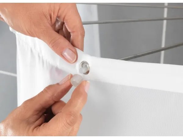 WENKO 23863100 - Zuhanytartó 96x72 cm rozsdamentes acél/fehér