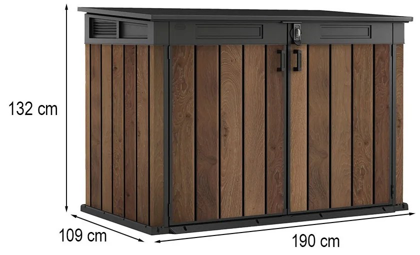 Signature műanyag kerti tároló 2020 L